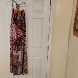 Save The Queen Multicolor Artistic Dress